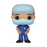 FU54046 Funko POP! Heroes: Front Line Workers - Male (Blue Scrub) Vinyl Figure